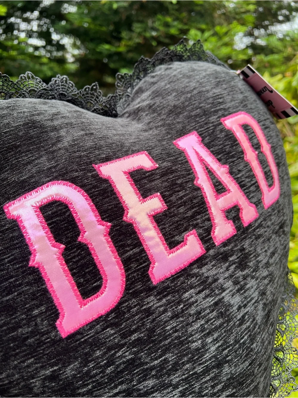 Halloween DEAD Heart Pillow